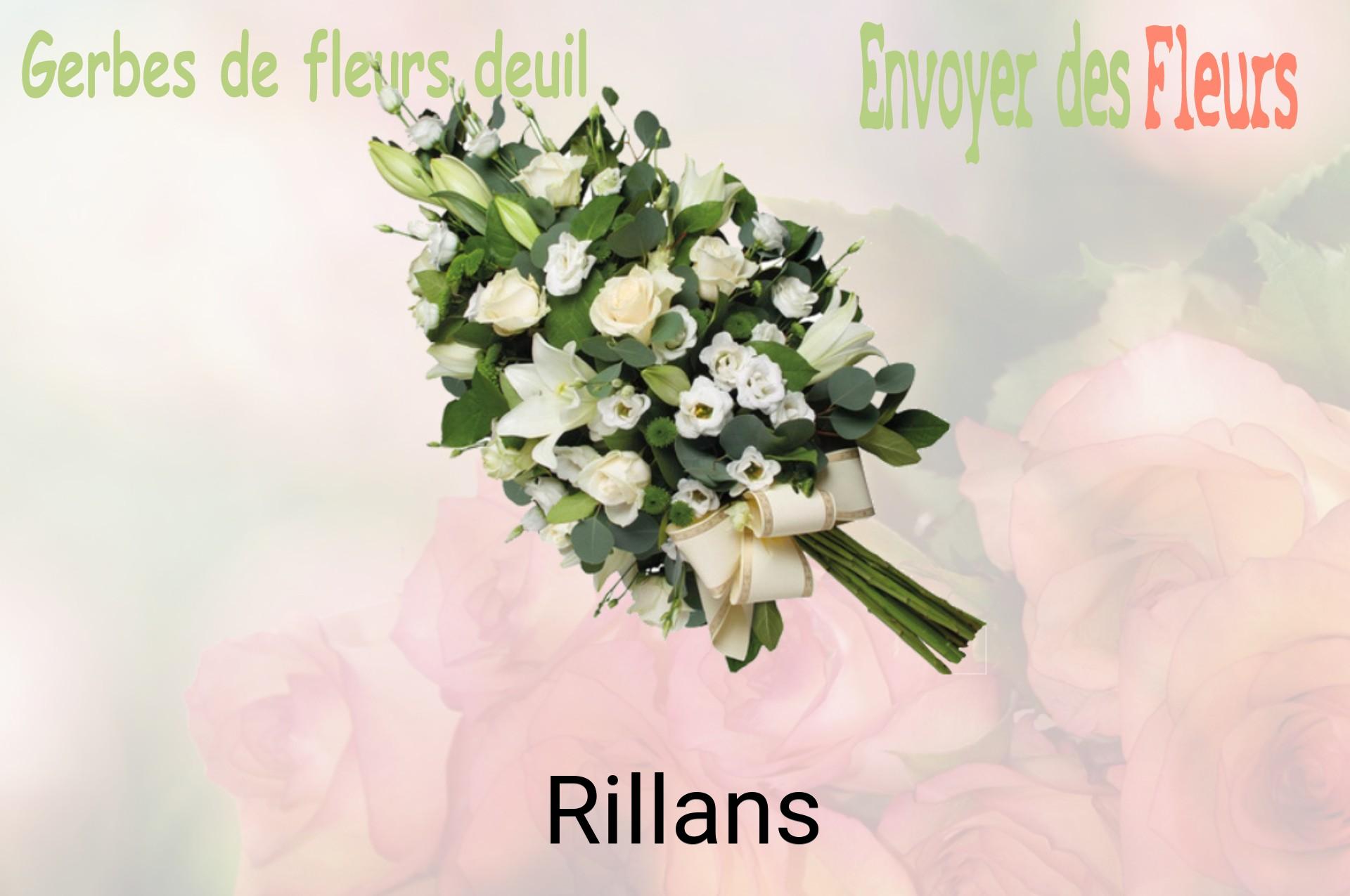Gerbe de fleurs de deuil livrée à Rillans